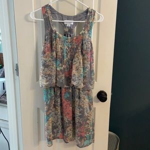 Jessica Simpson Gray Floral Dress